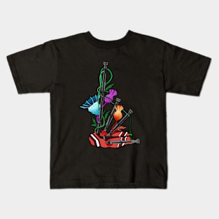 Thistle and bagpipes - Scotland Kids T-Shirt